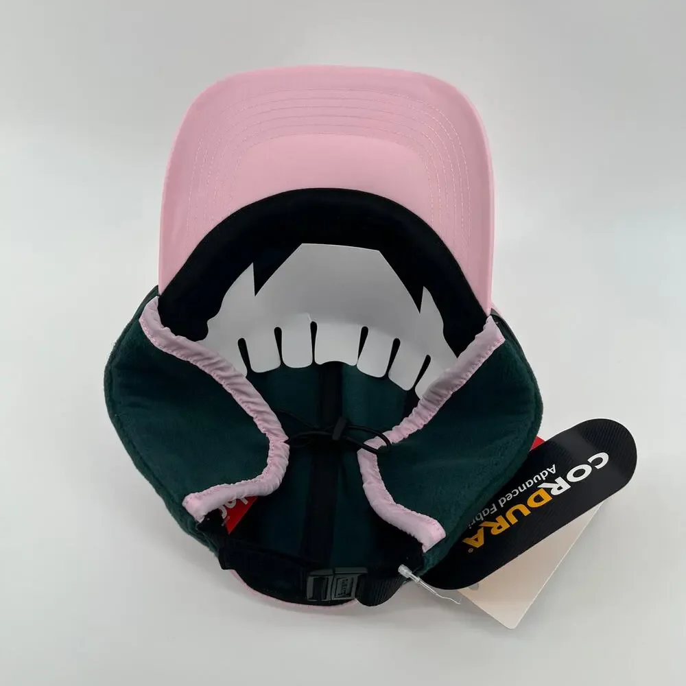NWT Supreme Polartec Lined Packable Cordura Earflap Pink Hat Camp Cap